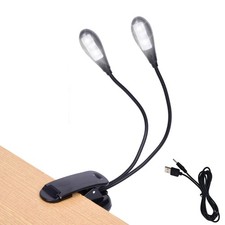 Music Stand Light, 1/2/4/10 Pack Clip on LED Book Lights, USB and AAA Battery...