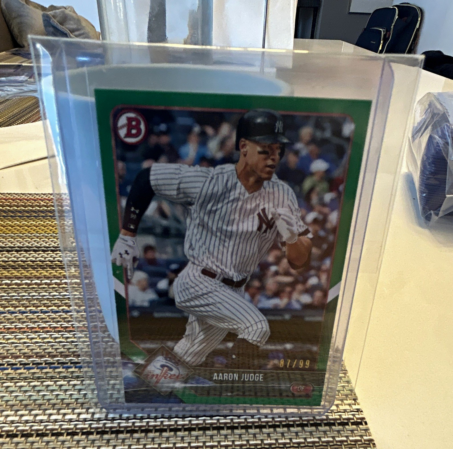 Topps Bowman 2017 Aaron Judge #24 Green Parallel 87/99 New York Yankees