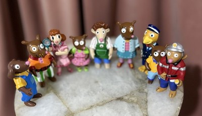 Lot 9 Djeco Zampolo Animal Family Mini Figures Vintage Toy Set