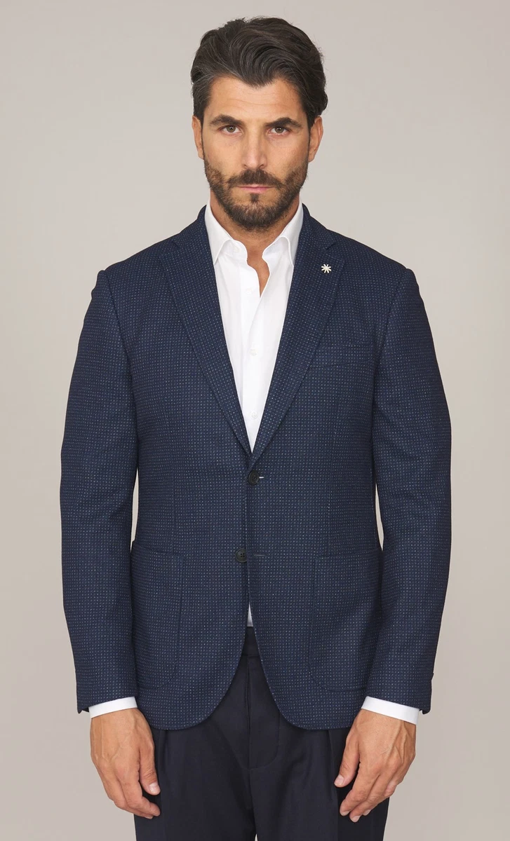 メンズ 美品 定価7万程 Manuel Ritz コート ミリタリー リブ チェック 黒