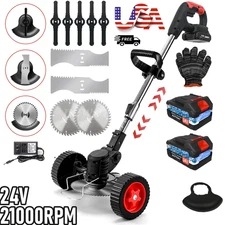21000RPM Cordless WeedEater Electric Lawn Mower Lawn Edger Grass String Trimmer