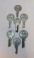 Excelsior Luggage Key Vintage Steamer Trunk Suitcase Lot Of 7 USA Made Free Ship