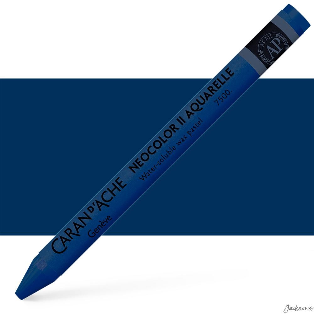 Caran d'Ache Neocolor II Watercolour Crayon Wax Based Prussian Blue For Art
