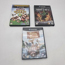 3 Gamecube Games, Army Men, Super Monkey Ball 2, Open Season
