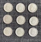 1959-D Roosevelt 90% Silver Dimes-Lot of 9