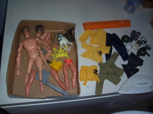 Vintage 60s 70s Hasbro GI Joe action figure accessory lot