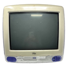 Apple M5521 iMac G3 Indigo Blue Desktop Computer 500MHz 128MB Ram OSX 10 Working