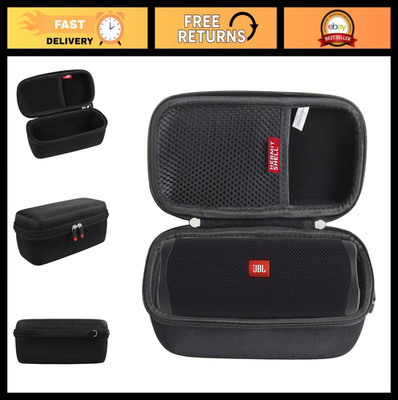 Hard Travel Case for JBL Flip 5/6/7 Waterproof Portable Bluetooth Speaker - Blac