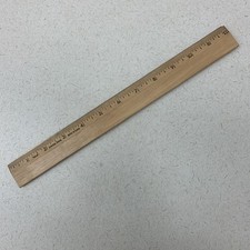 Westcott 12" Wooden Ruler Made in USA Vintage Rare