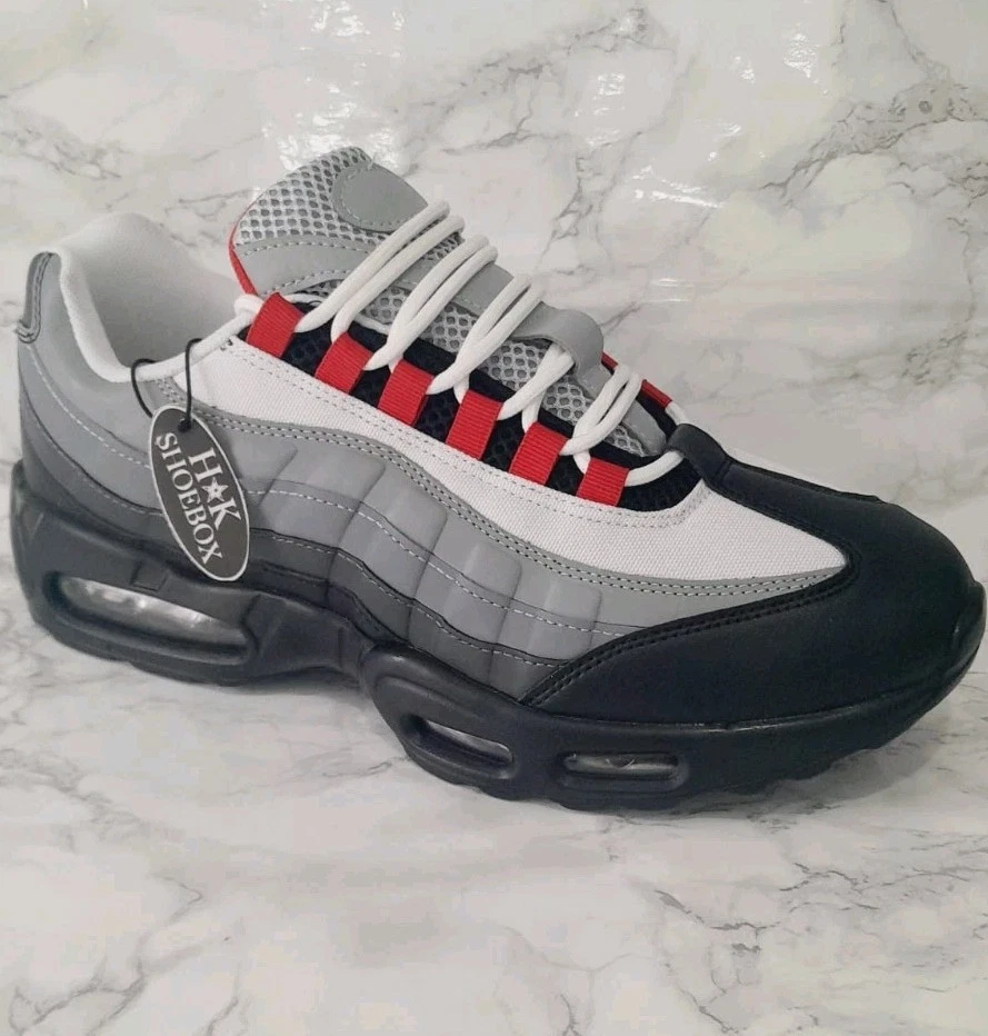 MENS SHOCK ABSORBING TRAINERS LACE UP WALKING NEW SPORTS FASHION SHOE SIZE 7-11