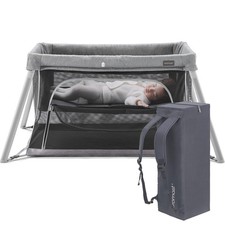 2 in 1 Portable Travel Crib for Toddler, Foldable Crib for Baby, Lightweight ...