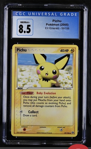 Pichu graded CGC 8.5 for sale on eBay