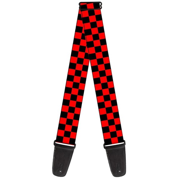 Guitar Strap - Checker Black/Red (Us Import) ACC NEU-image