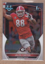 Jalen Carter 2022 Bowman U #37 1st Georgia Bulldogs Philadelphia Eagles