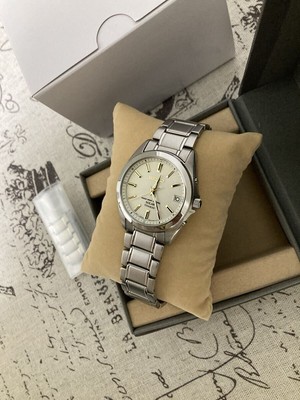 Seiko Men's Titanium Solar Radio Watch SBTM215 Used Rare From Japan