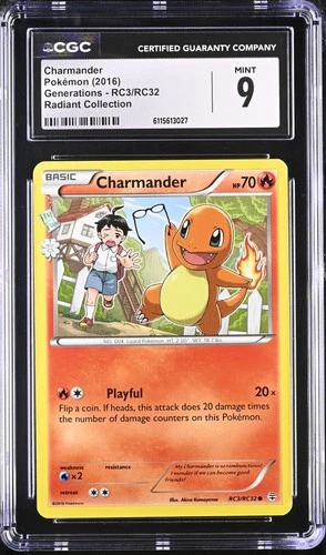 CGC 9 - CHARMANDER - RC3/RC32 GENERATIONS RADIANT COLLECTION POKEMON