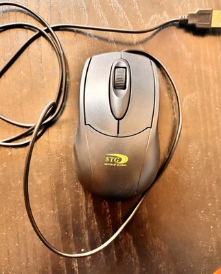 USB 2.0 Optical Wired Scroll Wheel Mouse  PC Laptop Notebook Desktop Black Mice