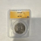 1949 Franklin Half Dollar ANACS AU50 Silver 50C Business Strike Philly #4920550