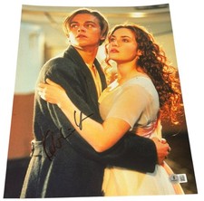 Kate Winslet Signed Autograph 11x14 Photo Titanic Leonardo DiCaprio Beckett BAS