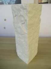 Vase AK Kaiser Muscheln Relief Dekor Bisquit Porzellan H 24 cm  Top