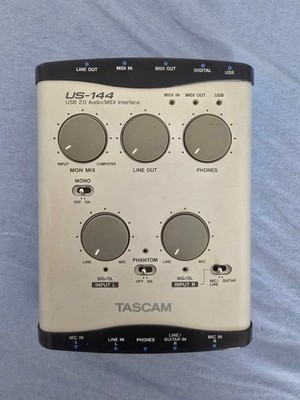 TASCAM US-144 USB 2.0 Audio/Midi Interface