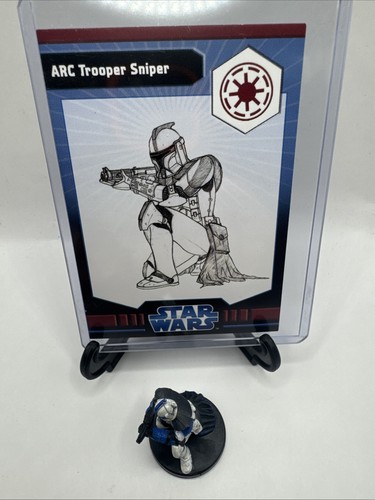 Star Wars Miniatures WORC ARC Trooper Sniper 5/40 With Card