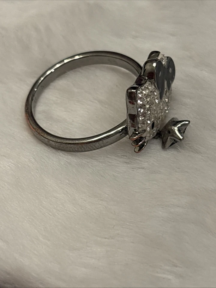 Hello Kitty Swarovski Goth Ring 7 - Image 3 of 3