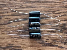 5pc Electrolytic Capacitor Axial 2000hr +105℃ RoHS 250uF 50V φ10x21mm Supertech