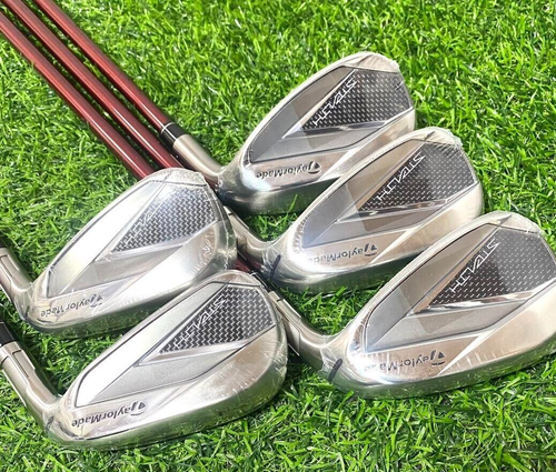 NEW TaylorMade STEALTH Iron Set of 5 7-9 PW SW Graphite TENSEI TM40 Shaft L