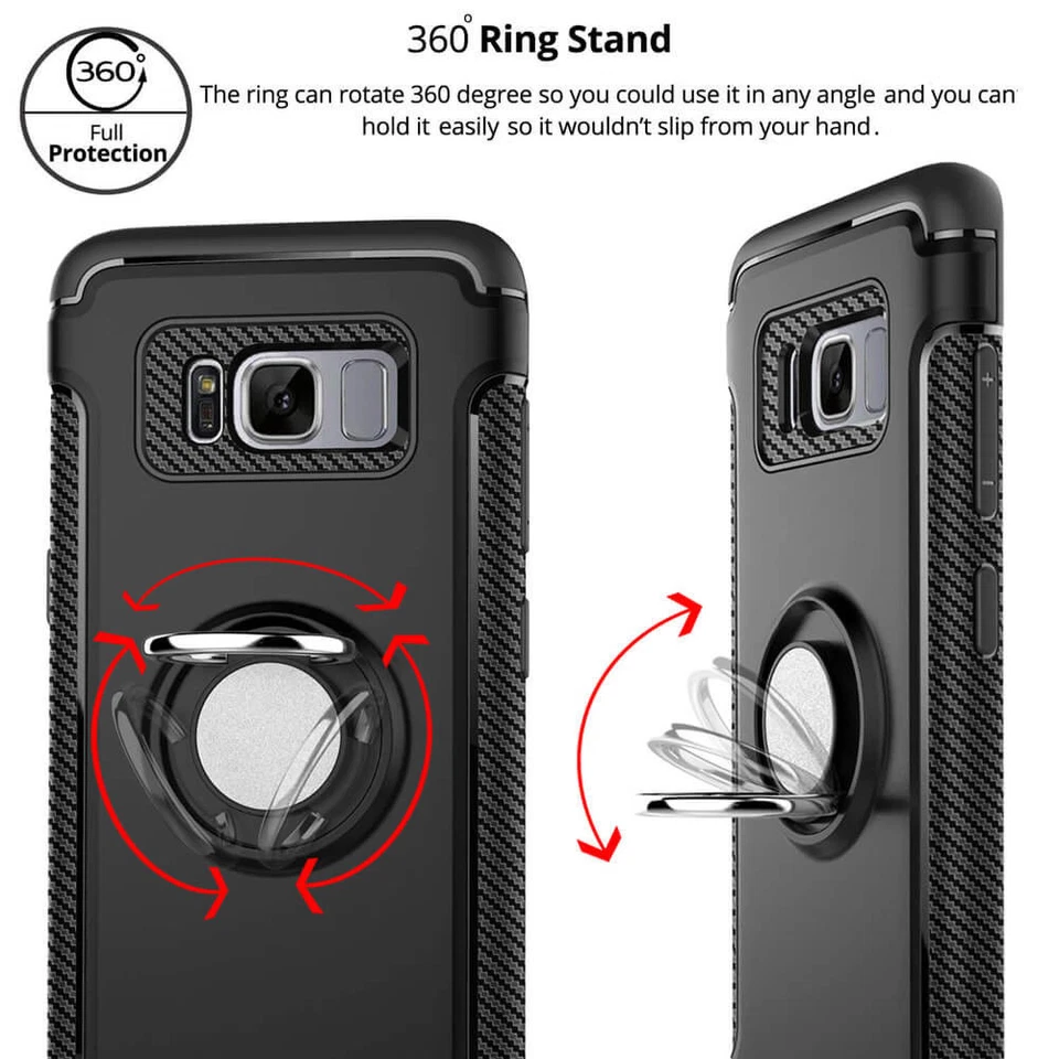 LG Rebel 4 3 Fortune Aristo 2 Plus Phoenix 3 4 Anillo Soporte Estuche PROTECTOR DE PANTALLA Foto 4 de 4