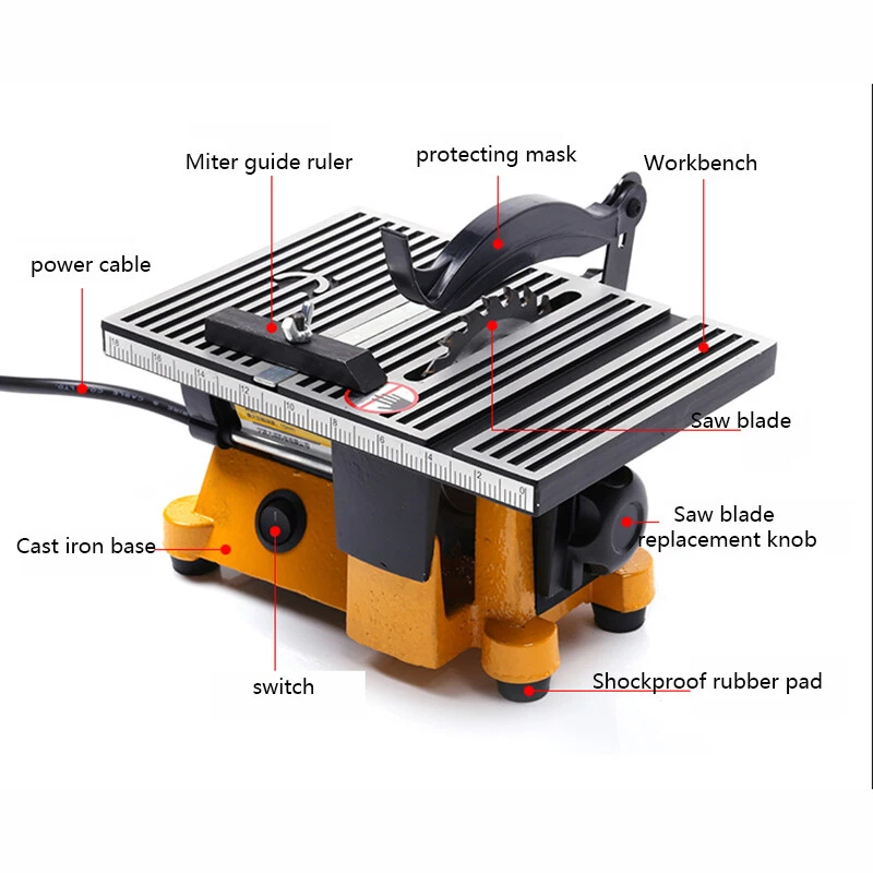 Electric Table Saw Steel Polishing Cutting Tool Aluminum Circular Saw Blade - Image 4 of 4