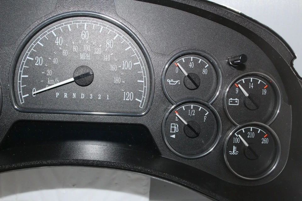 Cuadro de instrumentos velocímetro medidores de panel de instrumentos Buick Rainier 2006 89.454 millas Foto 3 de 4