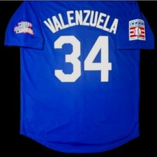 Fernando Valenzuela LA Dodgers 1981 World Series Blue Men's Baseball Jersey
