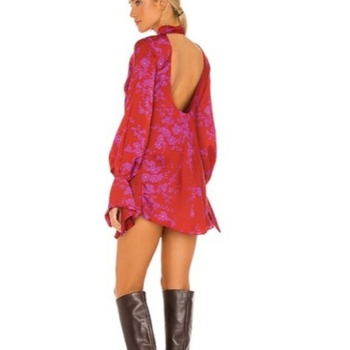 FREE PEOPLE Red Aries Mini Dress - L | eBay