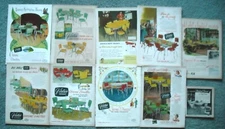 Vintage MCM Chrome Dinette Set Furniture Lot 10 Ads 50s Virtue Bros Chromcraft 