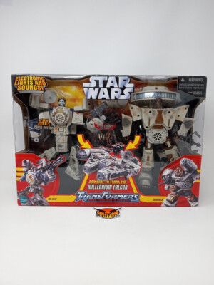 C64~Star Wars Millenium Falcon Transformers Han Solo/Chewbacca Light & Sounds