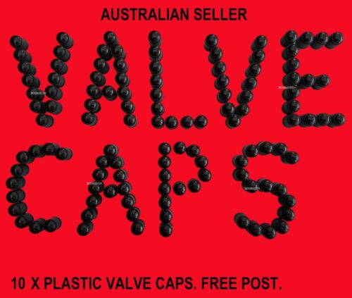 VALVE CAPS CAP PLASTIC TYRE TIRE STEM SEAL WHEEL CAR TRUCK BIKE 4X4 10 x CAPS - Picture 1 of 1