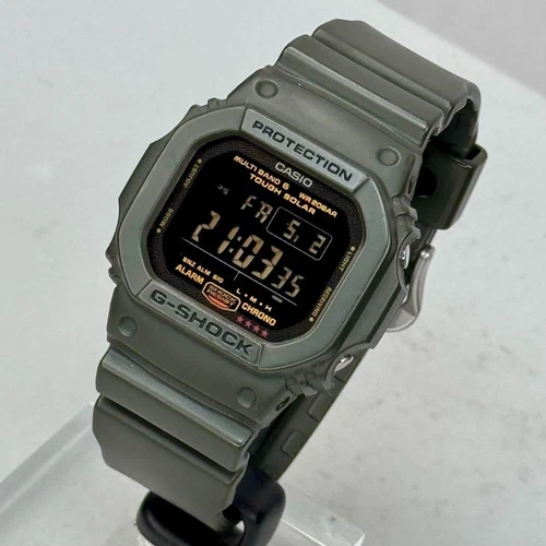 Casio G-SHOCK GW-M5610KG-3JF Solar Radio Army Green Limited Square Watch Used