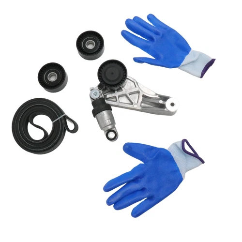 V-Ribbed Belt & Tensioner & Idler Pulley Kit for 2012-2018 JEEP Wrangler JK 3.6L - Picture 21 of 22