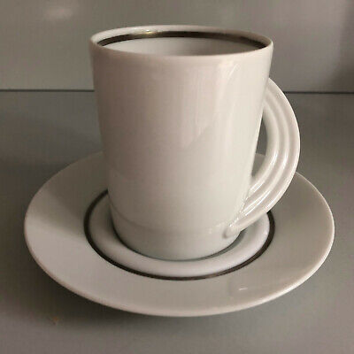Rosenthal Cupola Nera Kaffeetasse mit Untertasse Untere 