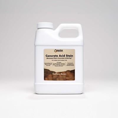 Acid stain for concrete, Coffee Bean dark brown to black, 16oz