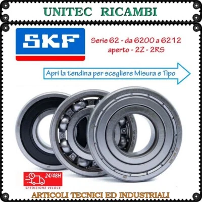 Cuscinetto SKF 6200 6201 6202 6203 6204 6205 6206 6207 6208 6209 6210 6211 6212