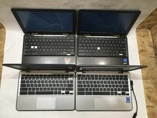 Asus X202S Chromebook Lot of 4 Celeron 4 GB Ram 16 GB Storage For Parts- FT