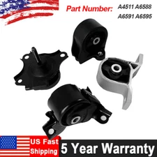 4Pcs Engine Motor Mounts A4511 A6588 A6591 A6595 For 2001-2005 Honda Civic 1.7L
