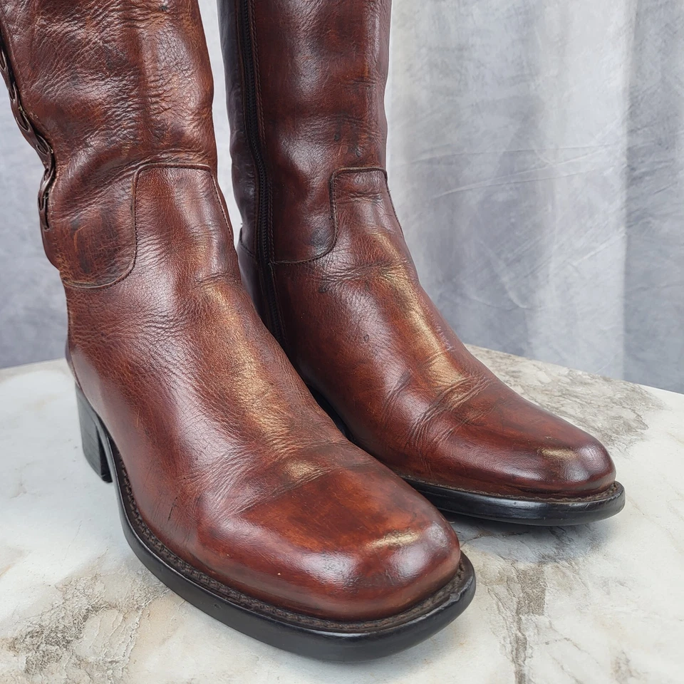 NICOLE Belted Zip Up Campus Boots Women's Size 10 M - Image 3 of 4