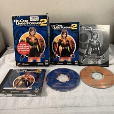 No One Lives Forever 2 A Spy in H.A.R.M.'s Way Pc Version Big Box Disc Mint Rare