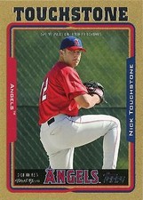 Nick Touchstone 2005 Topps Updates & Highlights #UH283 Gold SN,RC #/2005 Angels