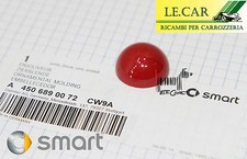 1 TAPPO DEVIO LUCI ROSSO CILIEGIA METALLIZZATO SMART FORTWO 451 7/2007 > 10/2014