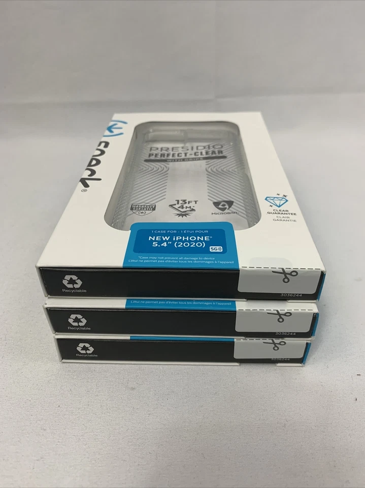 Funda Speck Presidio Perfect-Clear con Empuñaduras para iPhone 12 Mini 5.4 ~ Transparente Foto 4 de 4