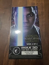 Star Wars The Force Awakens IMAX Movie Ticket Week 4 Of 4 Fin Jedi  184/500